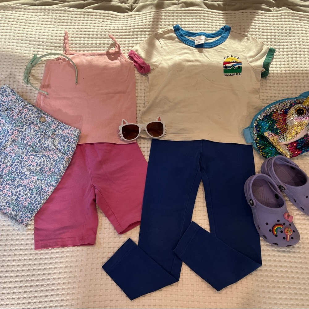 Hanna Andersson || 5T Girls Bundle Shorts, Shirts, Leggings & Shoes